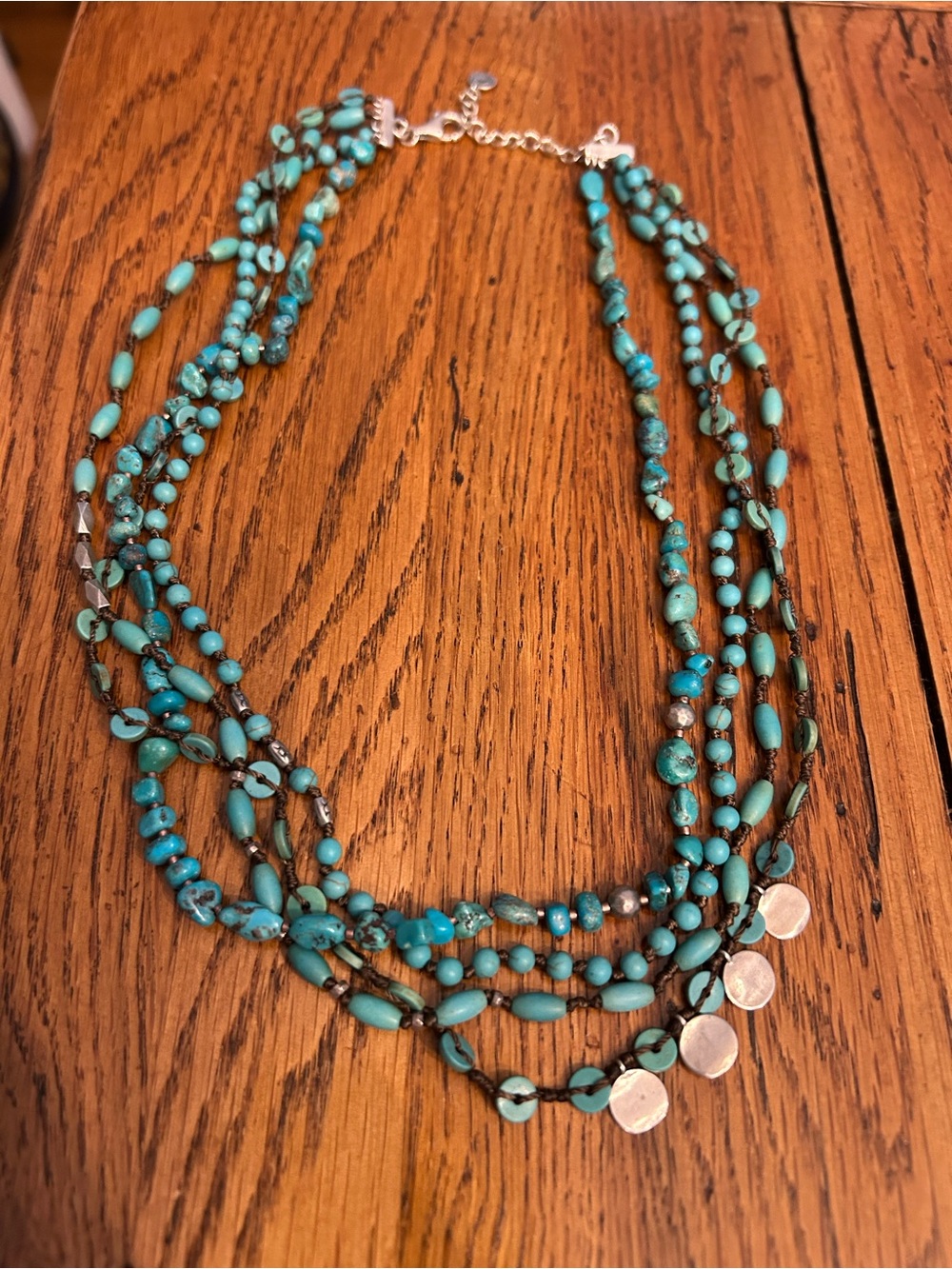Silpada Turquoise Multi-Strand Bead Necklace
